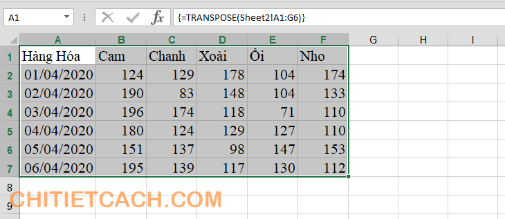 chuyen-bang-ngang-thanh-bang-doc-bang-ham-tranpose-excel-3