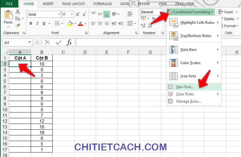 Conditional Formating Excel