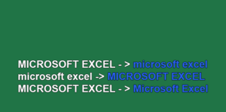 Thay đổi ký tự thường, ký tự hoa trong Excel